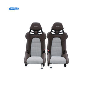 Asientos de Carreras Ajustables de Fibra de Carbono con Diseño Marrón y Patrón de Pata de Gallo para Porsche Boxster - Product Image 1