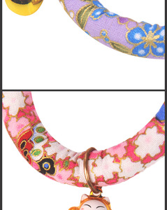 2020 Fabrikant Groothandel Japanse Stijl Zephyr Verstelbare Nylon Touw Huisdier Ketting Lood Kat Hond Halsbanden - Product Image 5