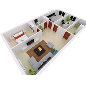 <span class=keywords><strong>Maison</strong></span> préfabriquée de <span class=keywords><strong>maison</strong></span> de conteneur d'un seul bloc mobile préfabriquée de 40 pieds - Product Image 2