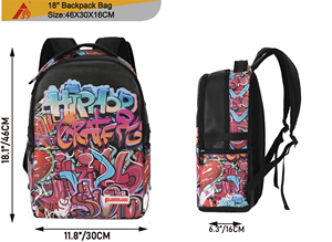Sac à dos décontracté pour adolescents Sparty avec impression par sublimation personnalisée, imperméable, pour l'école, les livres, les étudiants, léger, pour l'extérieur - Product Image 2