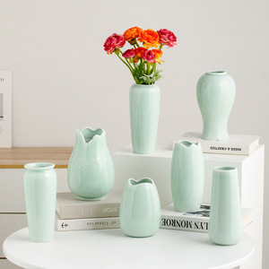 Light Luxury Premium Feel Ceramic Vase With Hydroponic Function for Living Room Dried Fresh <b>Flower</b> <b>Display</b> Decoration - Product Image 1