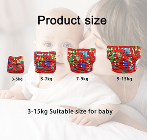 Ananbaby stampe attraenti pannolino in tessuto impermeabile in tessuto riutilizzabile <span class=keywords><strong>Bum</strong></span> pannolini per neonati regolabili - Product Image 4