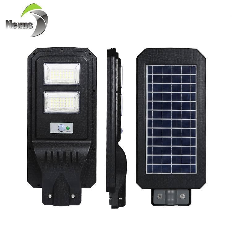 SMD 40 vatios de 60 vatios IP65 al aire libre sensor de movimiento integrado todo en una luz de calle solar llevada precio