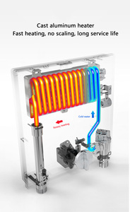 <span class=keywords><strong>Calentador</strong></span> <span class=keywords><strong>de</strong></span> Agua Eléctrico Instantáneo B-YILAI con Diseño Floral Rojo, 8800W, Vertical, sin Tanque, Ducha Inteligente para Baños <span class=keywords><strong>de</strong></span> Lujo - Product Image 5