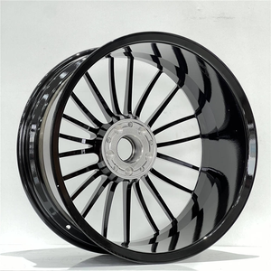 Cerchi in Lega di Alluminio Forgiati Monoblocco Personalizzati da 22 Pollici ET61 Neri con Finitura Lavorata 5x130 per Porsche Cayenne <span class=keywords><strong>Cayman</strong></span> 911 - Product Image 6