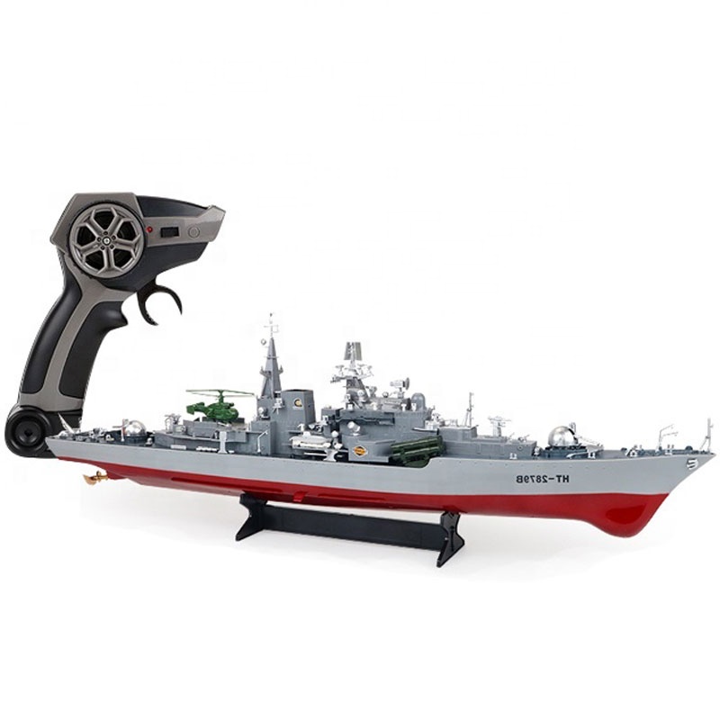 Barco De Guerra RC A Escala – Portaaviones De Control Remoto Con Hélices De Alta Velocidad, Ideal Para Piscina Y Lago