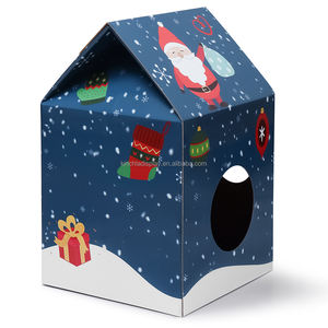 Kotak susu bentuk kucing, papan goresan rumah kertas bergelombang untuk kucing - Product Image 4