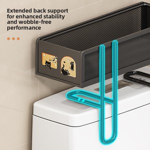 Estante de Almacenamiento para Baño Moderno y Ecológico, Montado en la Pared sin Perforaciones, para Gel de Ducha, Uso en la Cocina, Tamaño Personalizado - Product Image 5