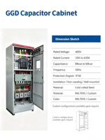 Armoire de distribution basse tension Zhuoli GGD 400A-3150A, tableau de commande électrique industriel, charge lourde, IEC ISO, sur mesure