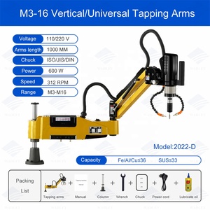 High Speed Electric M3-16 Servo Tapping Machine CNC Vertical Air Blowing and Oiling Automatic Drill With Motor Core Component - Product Image 6