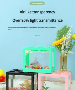 <span class=keywords><strong>Cheap</strong></span> <span class=keywords><strong>Betta</strong></span> <span class=keywords><strong>Fish</strong></span> Tankmini Aquarium Pequeno Aquário Escritório Visualizando Transparente Acrílico <span class=keywords><strong>Fish</strong></span> Tank - Product Image 2