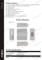 Switch Industrial OEM/ODM de 16 Puertos 10/100M Sin Administración, Montaje en Riel DIN, IP40 (-40 a 75°C) ℃   Entrada de 12-57 VCC, Certificación CE y FCC, para Automatización/Visión Artificial