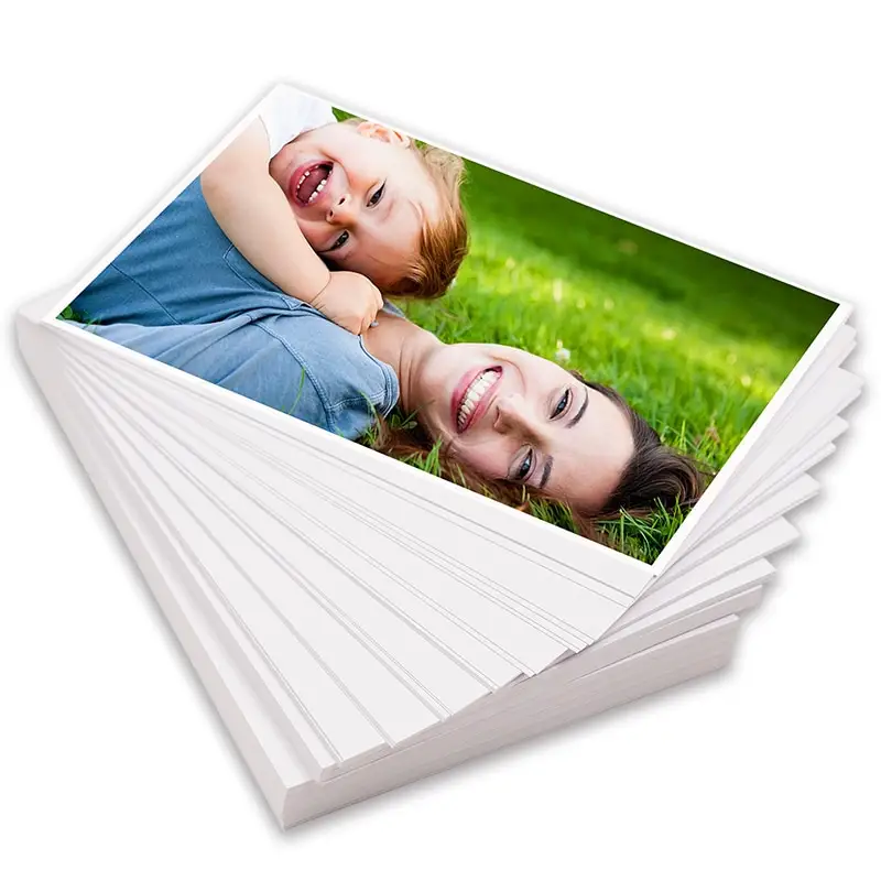 Papel adesivo de alto brilho para fotos, folha A4 ou tamanho de rolo, impressora jato de tinta, ideal para impressão de fotos, preço baixo