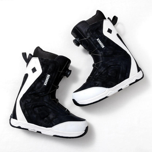 Bottes <span class=keywords><strong>de</strong></span> <span class=keywords><strong>ski</strong></span> et <span class=keywords><strong>de</strong></span> snowboard freestyle pour femmes et hommes, séchage rapide, imperméables, <span class=keywords><strong>en</strong></span> nylon, antidérapantes, chaudes, avec sangles, <span class=keywords><strong>en</strong></span> noir et blanc - Product Image 1