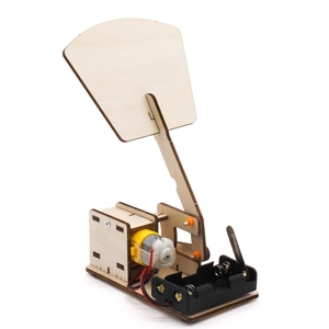 OKYN-G6611 Fan <b>Robot</b> DIY Wooden <b>Kit</b> for Small Scientific Crafts - Product Image 4