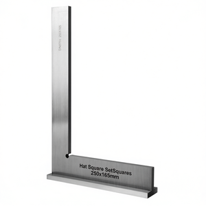 Hat <b>Square</b> <b>Set</b> <b>Squares</b> 250x165mm Precision Metal Right Angle Tool For Measuring And Alignment - Product Image 2