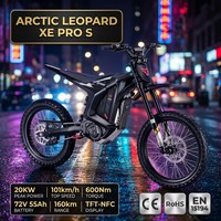 Moto tout-terrain électrique L1e-b COC Arctic Leopard XE Pro S 72V 20KW 165km Frein à 4 pistons Enduro Adulte Fabricant Enduro
