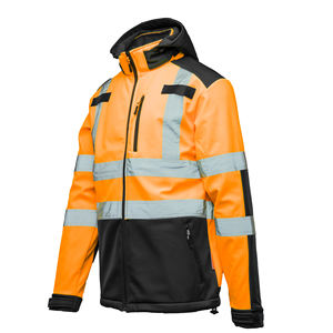 Veste de sécurité réfléchissante imperméable de classe 1 ANSI pour l'extérieur avec logo personnalisé LED, en polyester, de qualité supérieure - Product Image 3