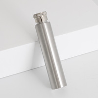 1oz Mini Golf Tube Hip Flask Keychain 30ml Flacon d'alcool à whisky en acier inoxydable avec bouton à oeillet Boucle pour cadeaux