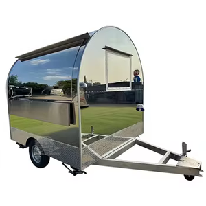Remolque de Comida de Acero Inoxidable, Estándar Estadounidense, Caravana Móvil, Tienda Móvil Vintage, Quiosco de Churros, Remolque de Hamburguesas - Product Image 1