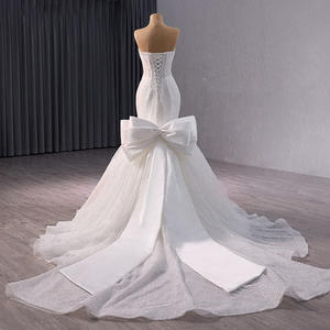 Jancember 241049 Princesse Arc Sans Bretelles Paillettes Robes De Mariée Sirène - Product Image 5