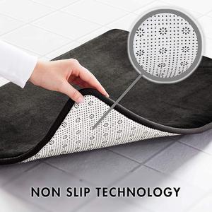 Moquette moderna in microfibra nera antiscivolo tappeti tappetini da <span class=keywords><strong>bagno</strong></span> <span class=keywords><strong>tappeto</strong></span> - Product Image 6