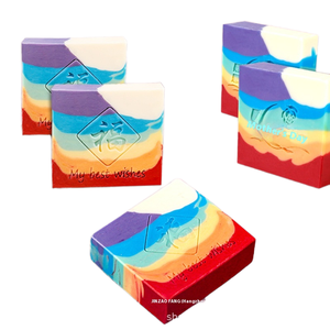 Women's Day New Year Company Annual Meeting Handmade <strong>Rainbow</strong> Bar <strong>Soap</strong> Solid Herbal Bridesmaids Ceremonies-38 Wholesale Pieces - Product Image 2