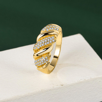 Nouvelle bague croissant personnalisée 2022, bijoux de haute qualité plaqués or 18 carats pour femmes