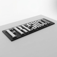 Enseigne lumineuse LED personnalisée DakeSign avec logo visage souriant pour la maison, les fêtes d'anniversaire, la publicité, les décorations d'entreprise, enseigne lumineuse
