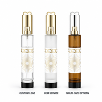 Flacon de parfum vide personnalisé 35 ml avec capuchon doré, design rose bonbon, atomiseur rechargeable format voyage, lot de 24 en gros