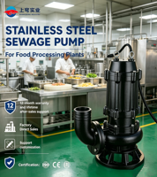 Bomba de aguas residuales automática de hierro fundido con interruptor de flotador, bomba sumergible para drenaje de sótanos, bomba ejetora de aguas sucias de 1.5HP
