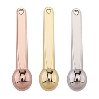 HZ Crème pour les yeux la plus vendue avec masseur, outil cosmétique en plastique avec spatule pour crème visage et applicateur beauté pour les yeux