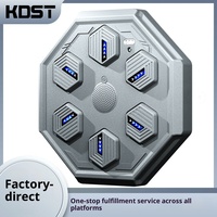 Équipement d'entraînement de boxe électronique intelligent KDST Home avec cible murale et sac de sable Modèle 1508 Gris