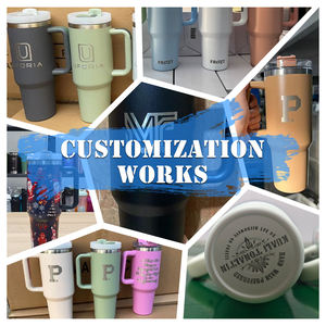 แก้วกาแฟแบบพกพาขนาด 40 ออนซ์ ผลิตจากสแตนเลส 304 สองชั้นสุญญากาศ เก็บอุณหภูมิได้ดี พร้อมหูจับ ปลอดสาร BPA ใช้ซ้ำได้ - Product Image 6