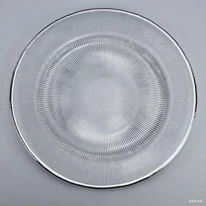 Vaisselle ronde vintage verte de 13 pouces assiettes de présentation pour décorations de table de banquet de mariage et d'événement vente en gros - Product Image 4