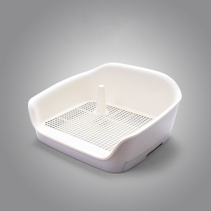 Dog Potty Fence Dog Training Toilet Puppy Dog Potty Tray Puppy Pad <b>Holder</b> with Removable <b>Post</b> and Wall Cover - Product Image 2