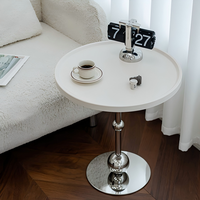 Table d'appoint d'angle minimaliste moderne, table basse en acier inoxydable, écologique, durable, couleur personnalisable