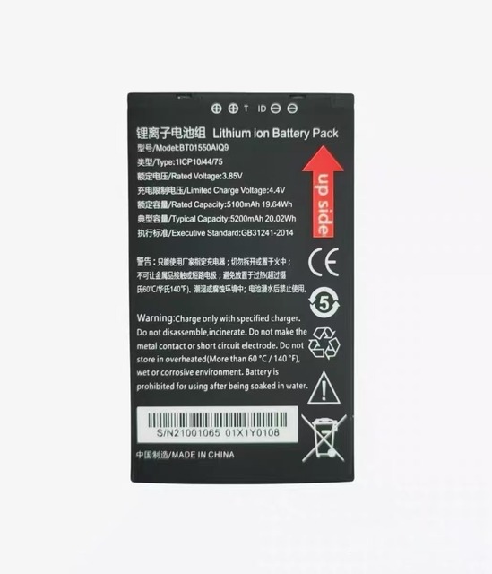High-quality Lithium-ion Barcode Scanner Laptop Battery 3.85V 5200mAh Brand New BT01550AIQ9 Seuic Autoid Q9Q9C Stock Dual IC