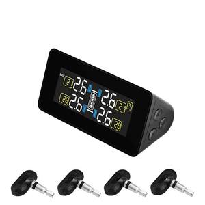 Sistema de Monitoreo de Presión de Neumáticos TPMS Cardisplay con Energía Solar, Alarma Inteligente de Temperatura, Ahorro de Combustible con 4 Sensores - Product Image 2