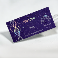 Étiquettes personnalisées imperméables autocollantes pour bouteilles en verre, impression holographique, 3ml 5ml 10ml, emballage holographique en verre