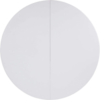 Tables pliantes rondes en plastique blanc portables pour expositions en plein air, restaurants et salles à manger, 4 pieds, 5 pieds, 6 pieds