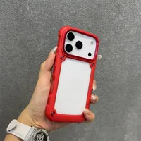 Coque de téléphone antichoc en acrylique transparent magnétique avec grandes découpes pour iPhone 17 Pro Max 16 15 14 13 12