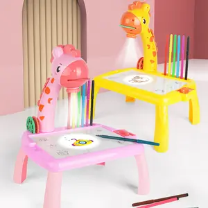 Easel Writing Sketch Toy Projector Draw Children Drawing Toys, Giraffe Drawing Projection Toy, Drawing Projector Table For Kids
