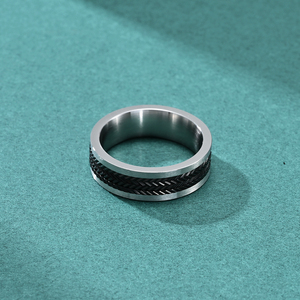 Anelli in Acciaio Inossidabile Placcati Oro IP con Motivi Intagliati a <span class=keywords><strong>Grano</strong></span> Turco Personalizzati Alin per Uomo Vendita all'Ingrosso - Product Image 4