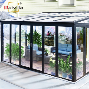 <span class=keywords><strong>Solarium</strong></span> moderne autoportant en aluminium et verre, imperméable, anti-UV, pour hiver, cour et parc, anti-corrosion, haute performance - Product Image 3