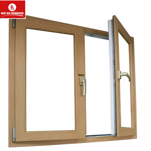 Fenêtres et portes à battant en PVC/UPVC à <span class=keywords><strong>double</strong></span> <span class=keywords><strong>vitrage</strong></span> de couleur <span class=keywords><strong>bois</strong></span> avec inserts en plastique Ouvertures de qualité - Product Image 3