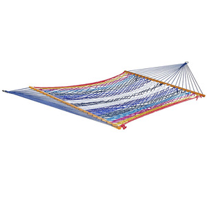 WOQI durevole maglia di cotone bohémien amaca portatile altalena con appeso caratteristica per il campeggio in giardino e gite escursionistiche - Product Image 5