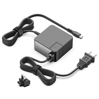 Adaptor Daya Universal Internasional KFD 45W USB C Charger Tipe-C, Adaptor Charger Perjalanan dengan Kabel Ekstensi untuk Penerima DSP