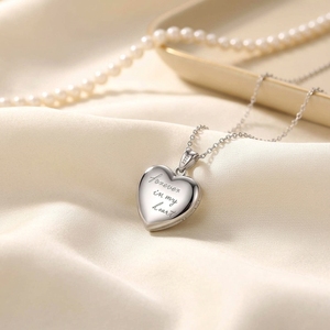 Isunni plata esterlina 925 chapado en oro que tiene la foto <span class=keywords><strong>para</strong></span> <span class=keywords><strong>siempre</strong></span> en <span class=keywords><strong>mi</strong></span> corazón foto medallón COLLAR COLGANTE <span class=keywords><strong>para</strong></span> las mujeres - Product Image 3