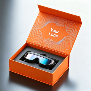 Caja de embalaje electrónica con cierre magnético para auriculares, audífonos y dispositivos inteligentes, embalaje de lujo para venta minorista. - Product Image 4